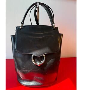 Rebecca Minkoff Kate Flap Black Leather Backpack Clean Retail $325